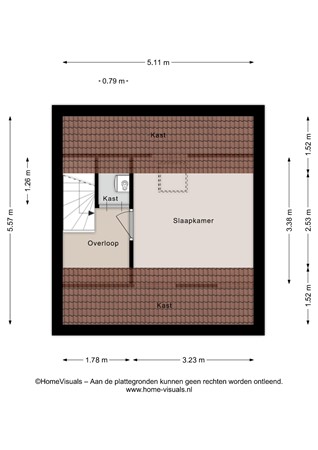 Floorplan - De Koningsvaren 71, 7701 MG Dedemsvaart